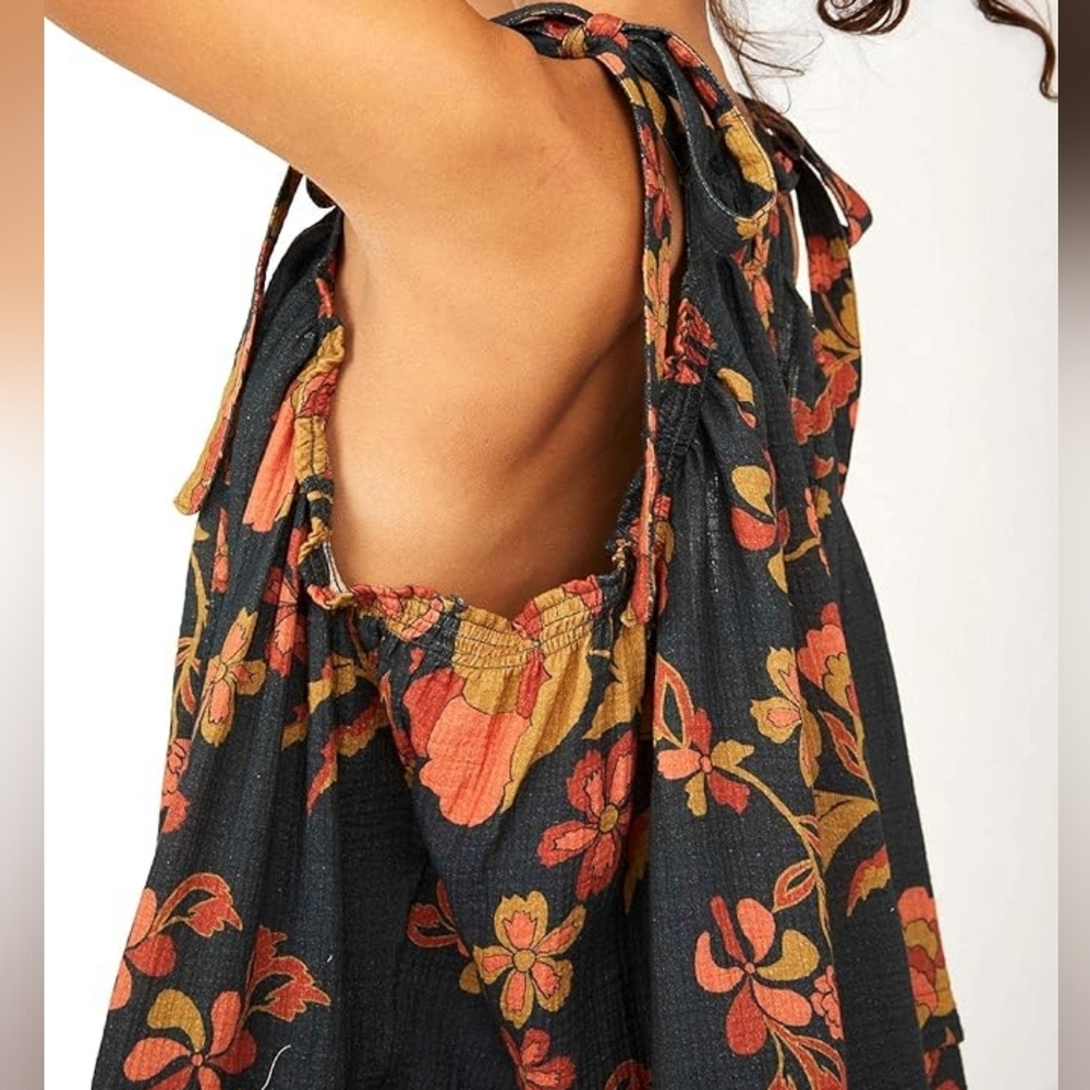 Free People Medium Fleur Printed Tunic in Twilight Combo - Picture 10 of 12